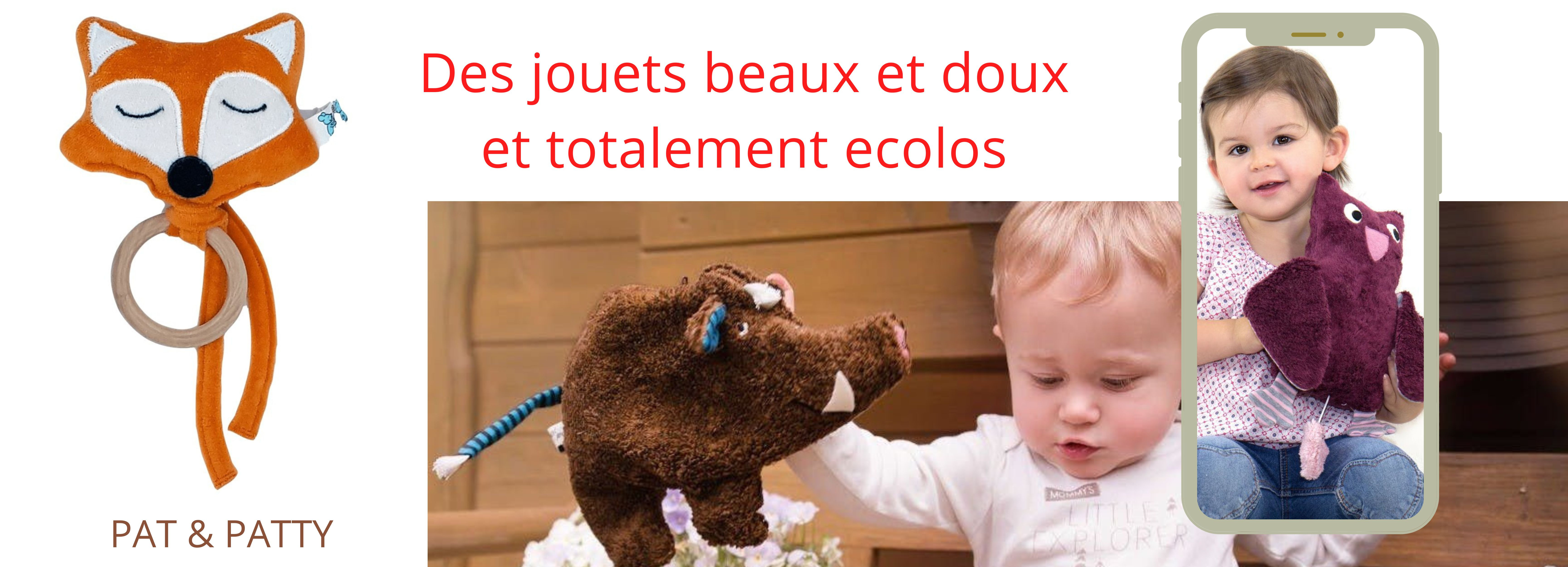 Des jouets beaux, doux et totalement écolos